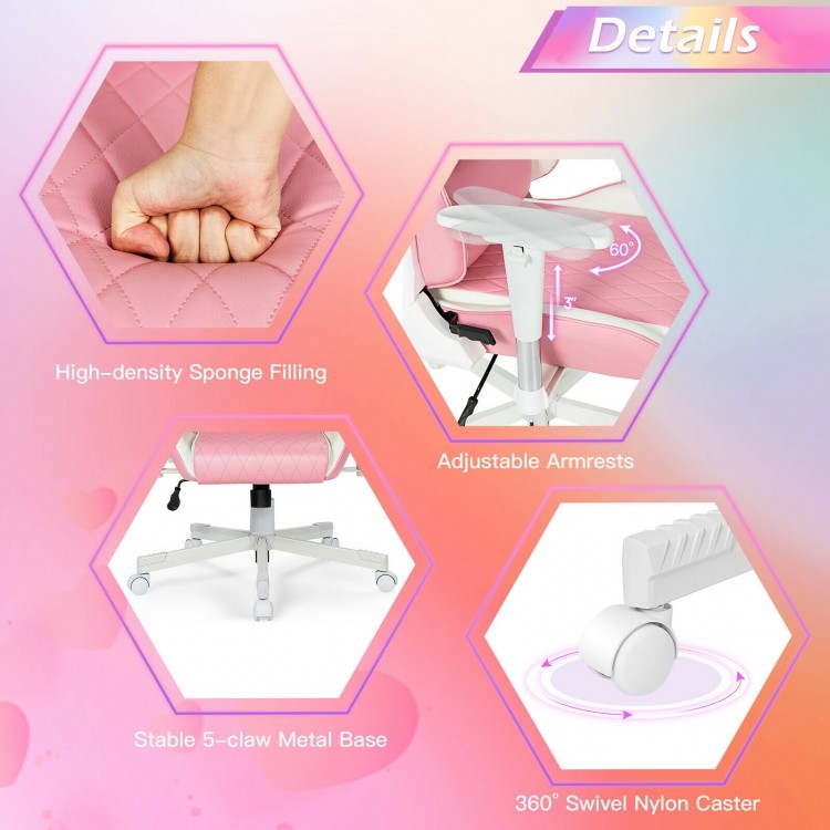 Ergonomic High Back Computer Desk Chair with Headrest and Lumbar Support