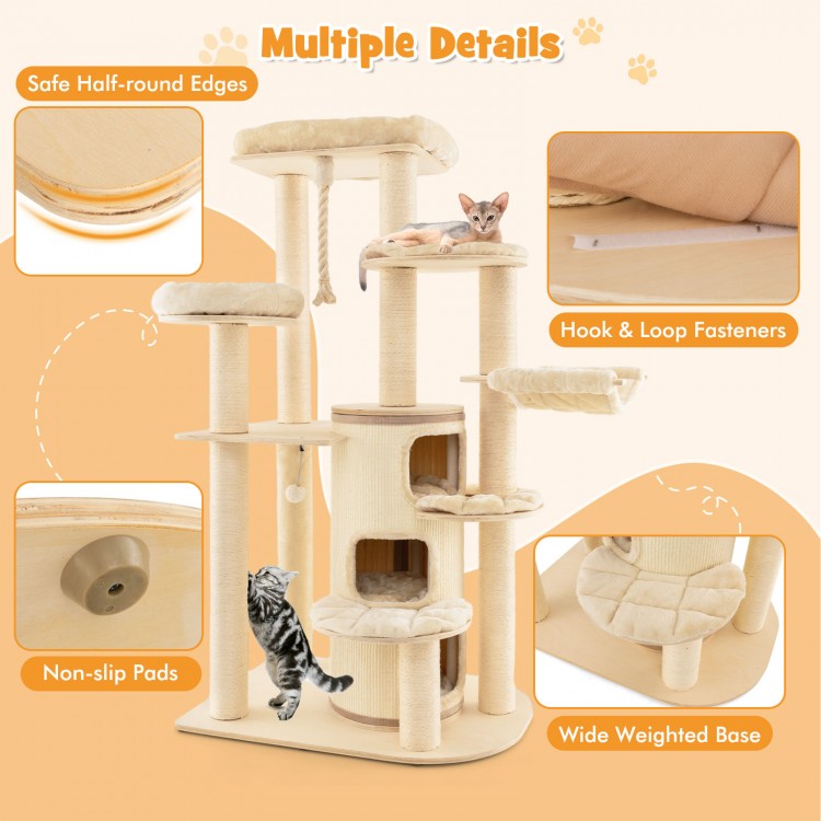 Multi-Level Cat Tree with 3-story Cat Condo