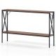Narrow Console Table 2-Tier Entryway Table with Storage