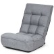 4-Position Adjustable Floor Chair Folding Lazy Sofa