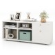 Storage Cabinet TV Console Cabinet with 2 Drawers and 4 Cubes for Entryway Living Room