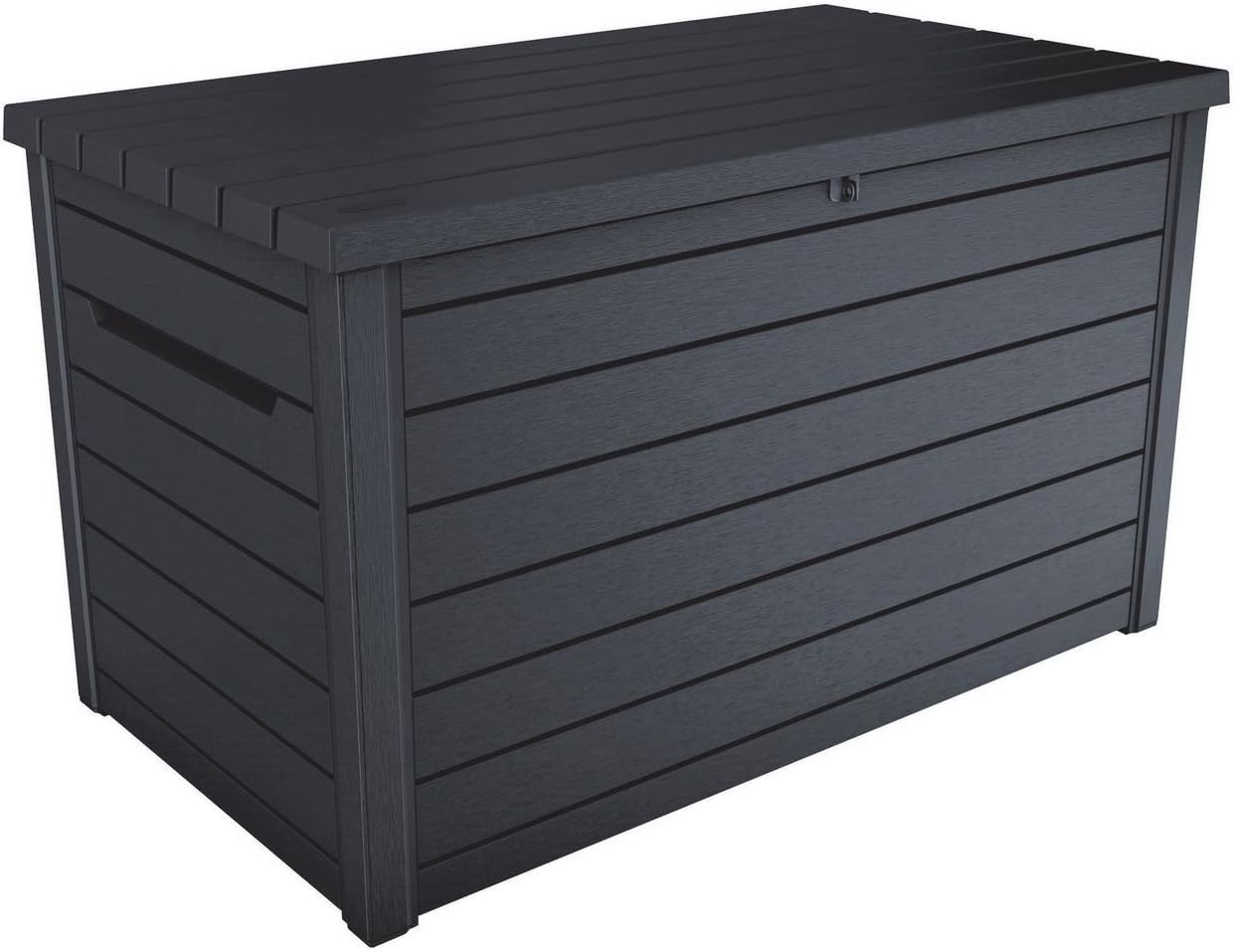 Koll Living Pude boks/pudeboks Goliath XXL 870 liter Farve : Grafit l 100% vandtæt l med ventilation, hvilket reducerer dårlig lugt/skimmel l moderne trælook l låg belastbar op til 50 kg