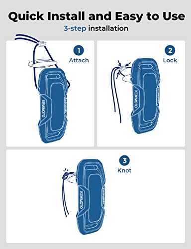 KEMIMOTO Boat Dock Bumpers 2 Pack – Durable Foam Fenders with Reinforced Ropes for 15-25 ft Boats