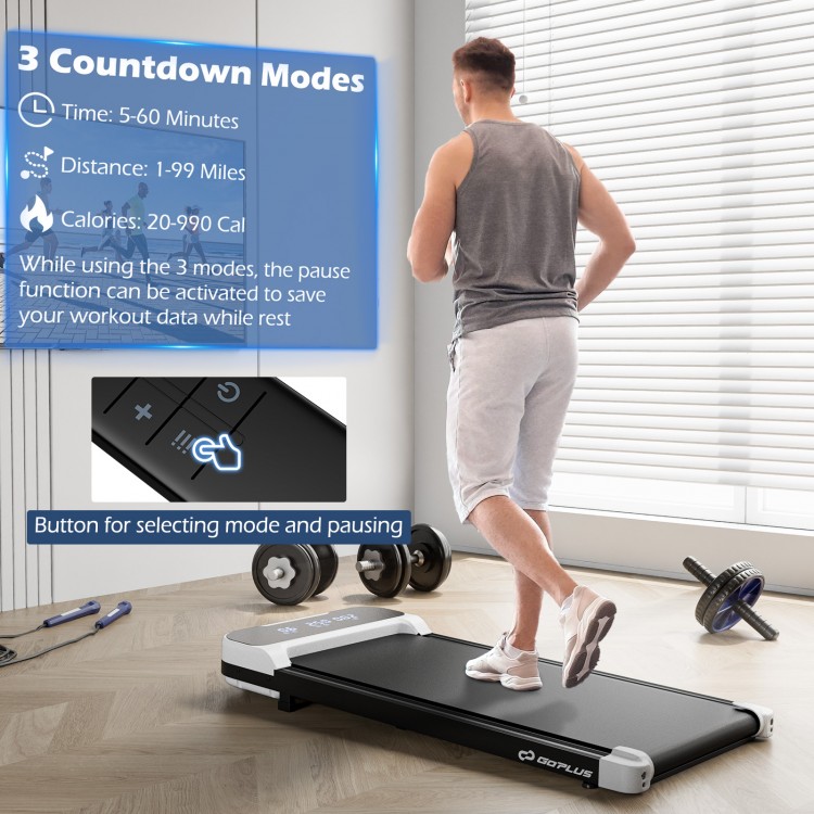 2.5HP Under Desk Treadmill with Remote Control and 3 Countdown Modes