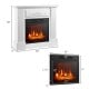 1400W TV Stand Electric Fireplace Mantel with Remote Control