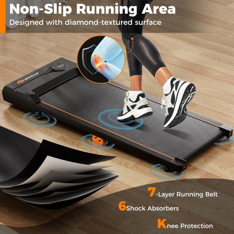 2.5HP Under Desk Treadmill with Remote Control for Home Office