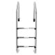 3-Step Stainless Steel Swimming Pool Ladder with Anti-Slip Step