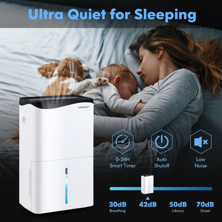100-Pint Dehumidifier with Smart App and Alexa Control for Home and Basements