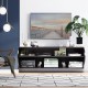 48.5 Inch 2 Tier Modern Wall Mounted Hanging Floating Shelf