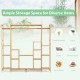 9-Tier Bamboo Plant Stand with Hanging Rack