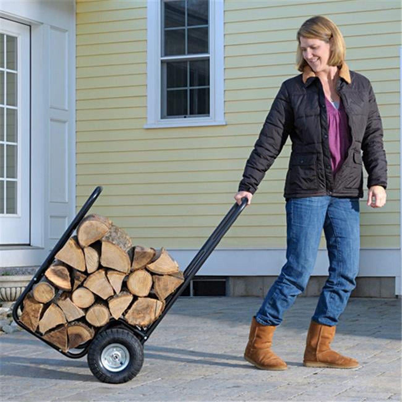 ShelterLogic Haul It Log Cart, Premium Steel Frame, Heavy-Duty, Pneumatic Tires, Firewood Transport
