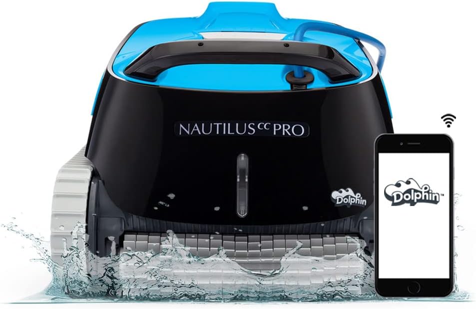 Dolphin Nautilus CC Robotic Pool Vacuum Cleaner All Pools up to 33 FT - Wall Climbing Scrubber Brush