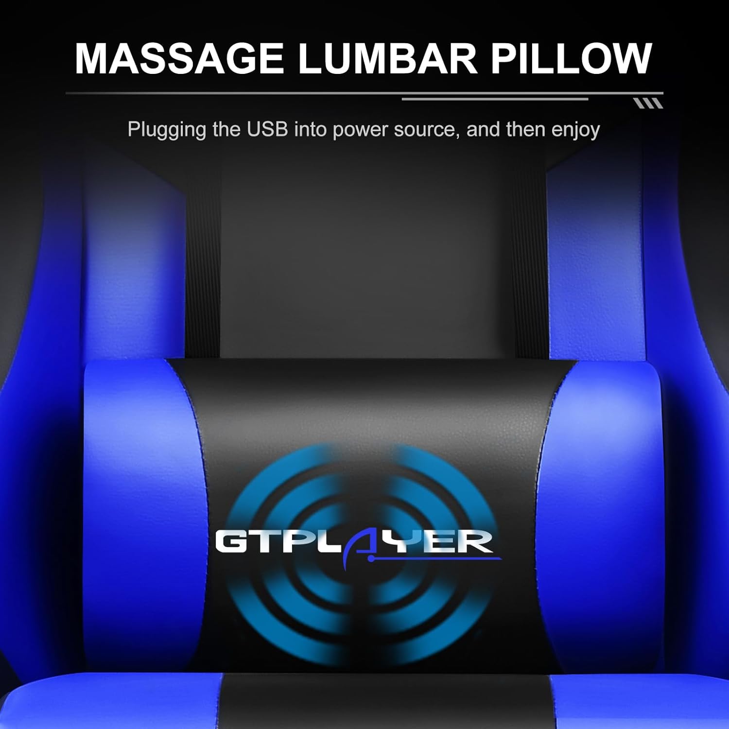 GTPLAYER Gaming Chair, Computer Chair with Footrest and Lumbar Support, Height Adjustable Game Chair with 360  -Swivel Seat and Headrest and for Office or Gaming (White)