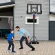 Portable Basketball Hoop with 4.6 to 10 Feet 10-Level Height Adjustable