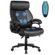 PU Leather Massage Office Chair with Thick Foam Cushion
