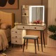 Vanity Makeup Table Set with Lighted Mirror