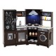 Corner Wooden Play Kitchen with Lights and Sounds Large Pretend Play Kitchen Set