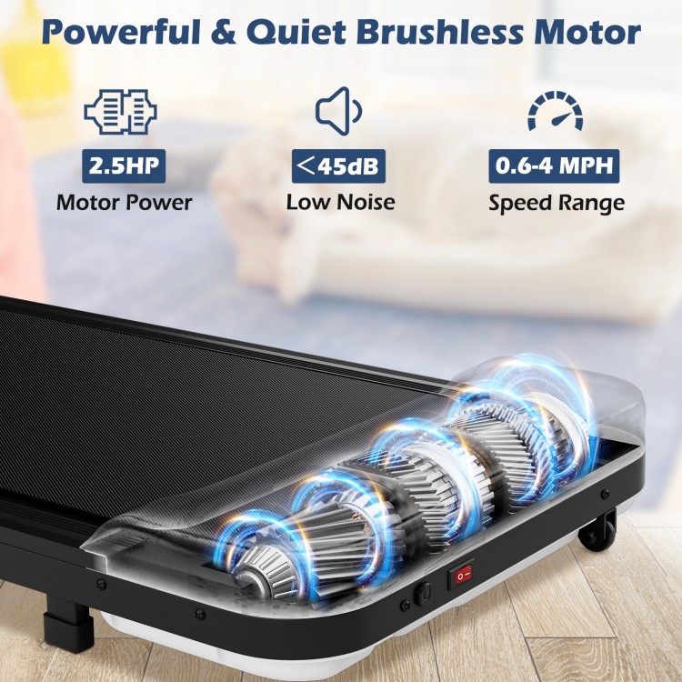 2.5HP Under Desk Treadmill with Remote Control and 3 Countdown Modes