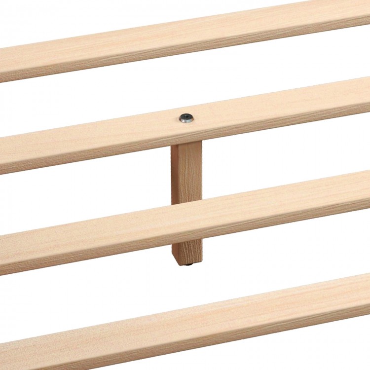 Queen Upholstered Platform Bed with Trundle and 2 Drawers No Box Spring Needed Noise Free