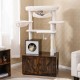 Cat Tree with Litter Box Enclosure for Indoor Cats