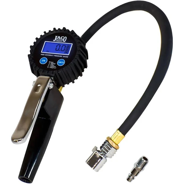 Jaco FlowPro 2.0 Digital Tire Inflator with 200 PSI Gauge – Precision Mechanic Recommended