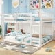 Full Over Full Bunk Bed Low-to-ground Bunk Bed