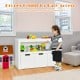 Kid Toy Storage Cabinet 3 Drawer Chest with Wheels Large Storage Cube Shelf