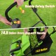 16-Inch Electric Lawn Dethatcher and Scarifier with Collection Bag