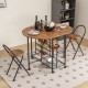 3 Pieces Folding Dining Table and Chair Set