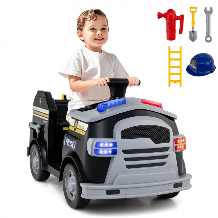 Toddler Fire Toy Car with Shovel and Wrench for Ages 37-95 Months