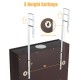 Lockable Wall Mounted Mirror Jewelry Armoire with 5 LEDs and 6 Drawers