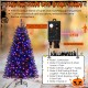 6/7/8 Feet Artificial Christmas Tree with 6 Lighting Modes and Spooky Sounds