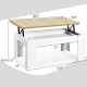 Lift Top Coffee Table with Hidden Storage Compartment