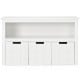 Kid Toy Storage Cabinet 3 Drawer Chest with Wheels Large Storage Cube Shelf