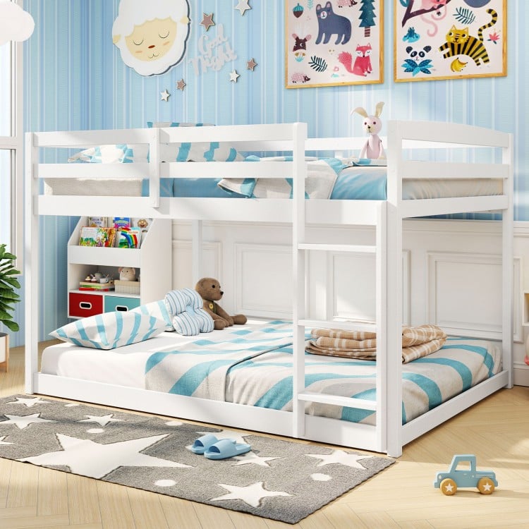 Full Over Full Bunk Bed Low-to-ground Bunk Bed