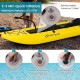 Inflatable 2-person Kayak Set with Aluminium Oars and Repair Kit