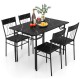 5-Piece Dining Table Set for 4 with Kitchen Table and 4 Dining Chairs
