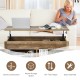 Lift Top Coffee Table with Hidden Storage Compartment and Lower Shelf for Study Room