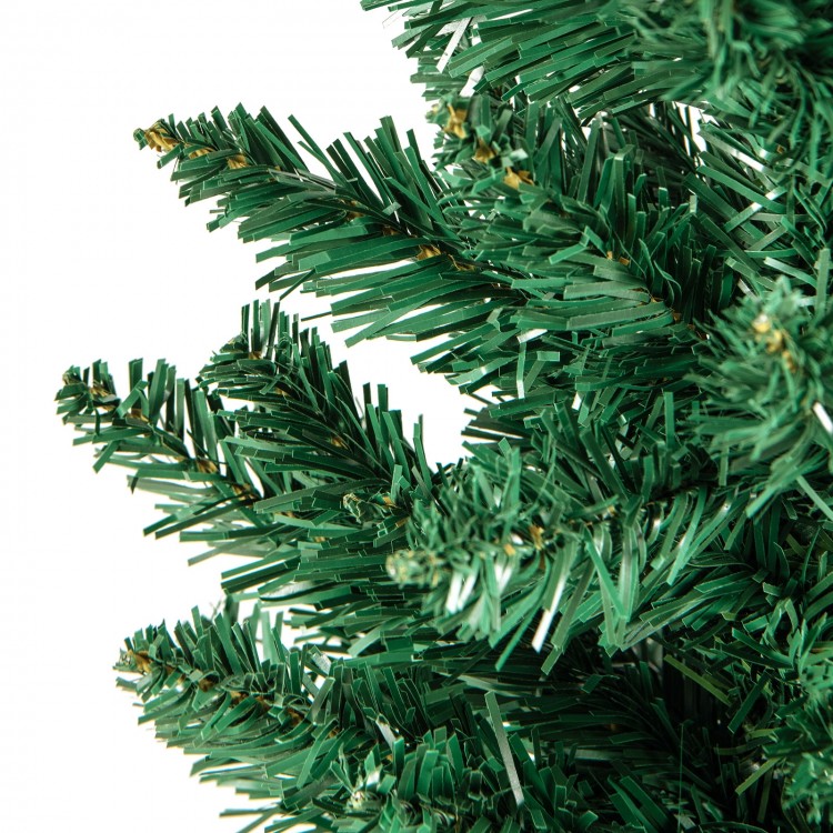 Set of 3 Potted Artificial Christmas Tree with Silver Metal Buckets