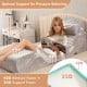 6 Pieces Orthopedic Bed Wedge Pillow Set for Sleeping and Pain Relief