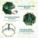 6 Feet Pre-Lit Artificial Christmas Tree with  618 Snowy Branch Tips