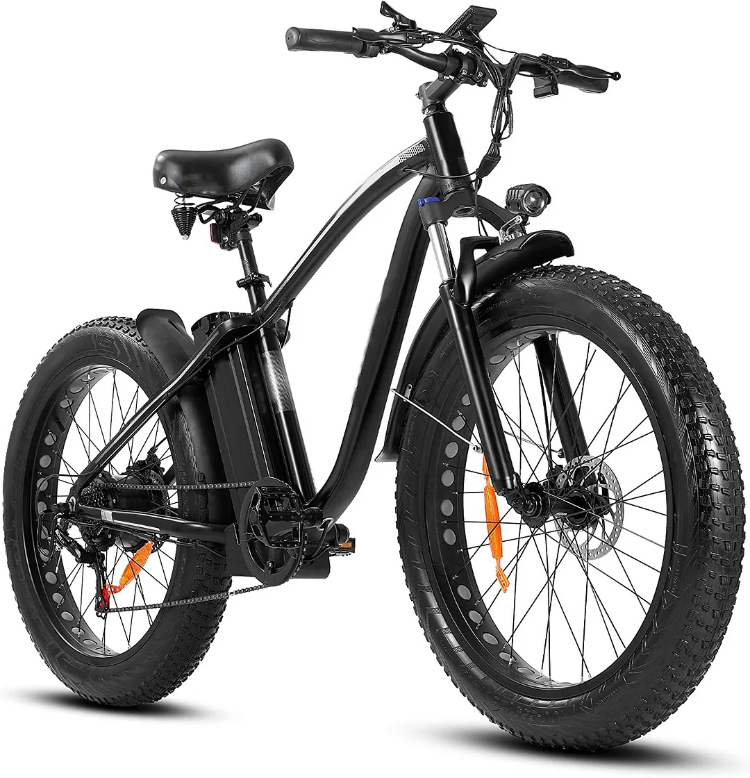 Outdoor electric bike with 48V/15Ah lithium battery ?C Black
