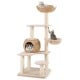 5-Layer Climbing Cat Tree with Sisal Scratching Posts and Washable Cushions