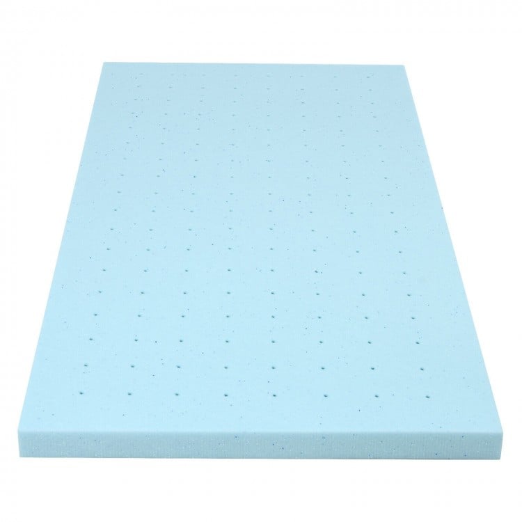4 Inch Gel Injection Memory Foam Mattress Top Ventilated Mattress Double Bed