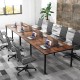 8 FT Conference Room Table Large Meeting Table Seats up to 10 People