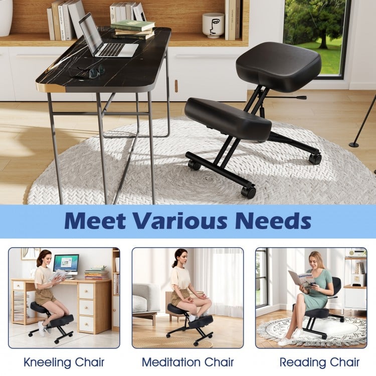 Height Adjustable Kneeling Chair Posture Correction Stool