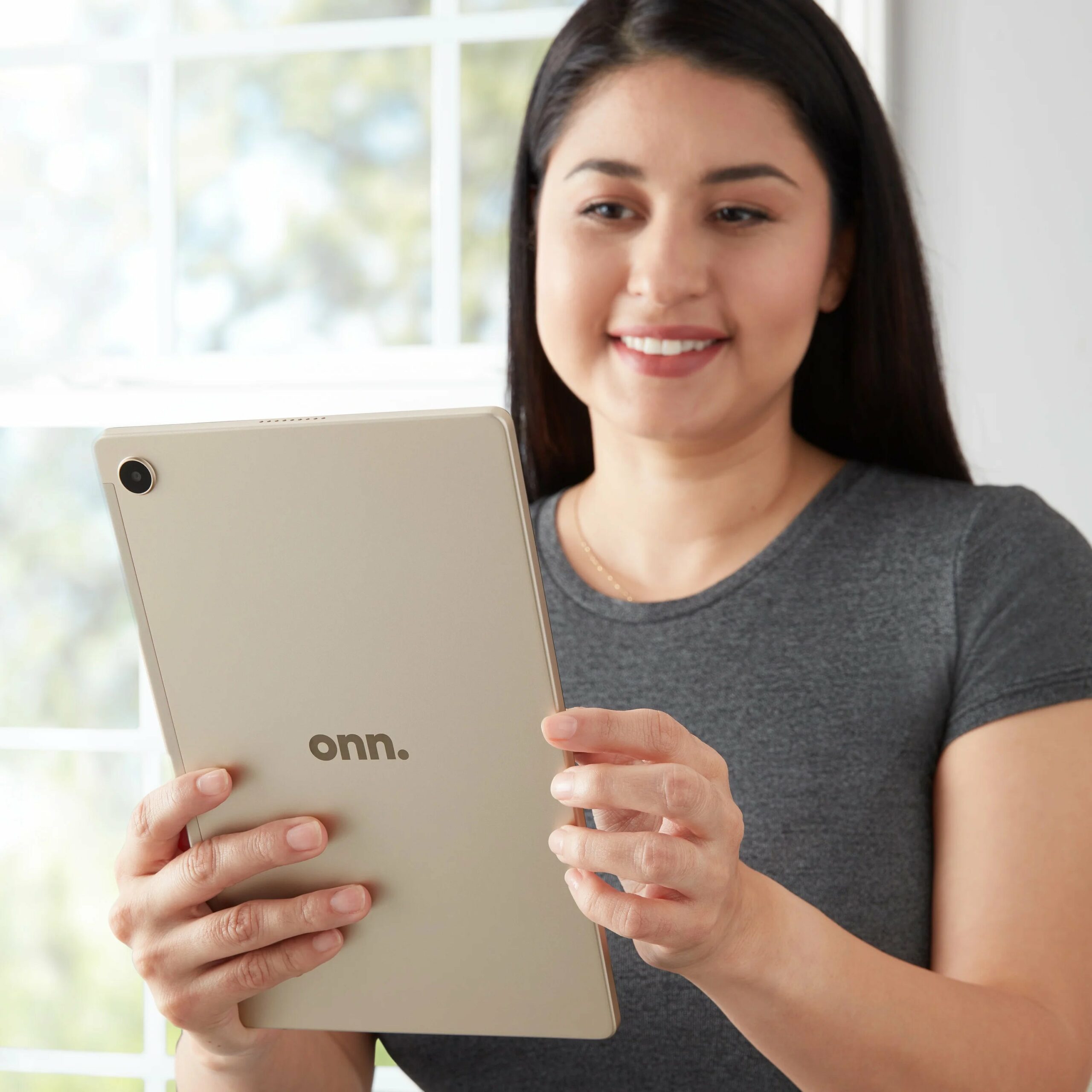 onn. 10.4? Tablet Pro, Android 13, 64GB, Gold, 17-Hour Battery, 2023 Model