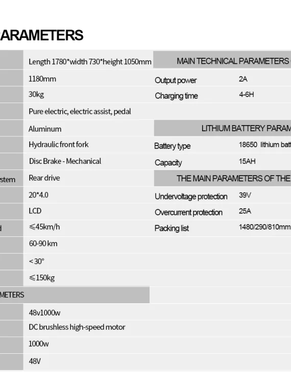 Eletric Bike for Adults, 750W Motor 48V 15Ah Removable Battery 20” Fat Tire Folding E-Bike Shimano 7-Speed MTB Cycling UL2849