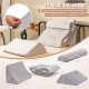 4 Pieces Bed Wedge Pillow for Back Neck and Leg Pain Relief