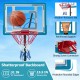 3.8-4.4 Feet Height Adjustable Pool Basketball Hoop for Kids Teens and Adults